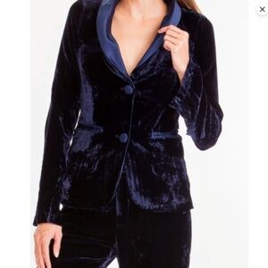 NWOT Olivaceous Velvet Tuxedo Blazer